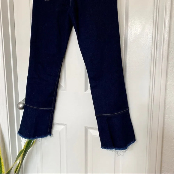 NWT Jen 7 by 7 For All Mankind Blue Denim Mid Waist Straight Leg Ankle Jeans - Picture 10 of 11